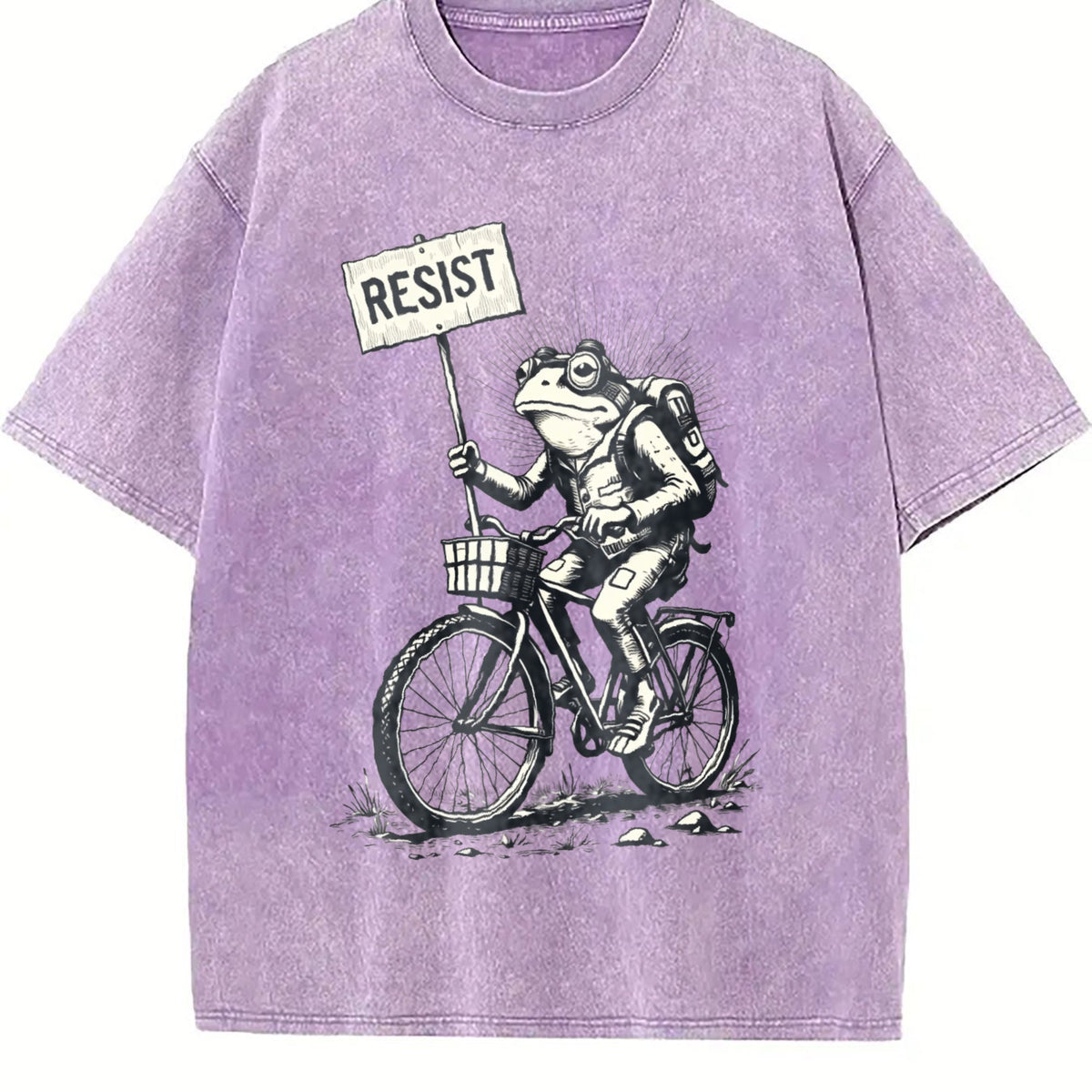 Resist Traveler Frog Vintage Washed T-Shirt product image 6