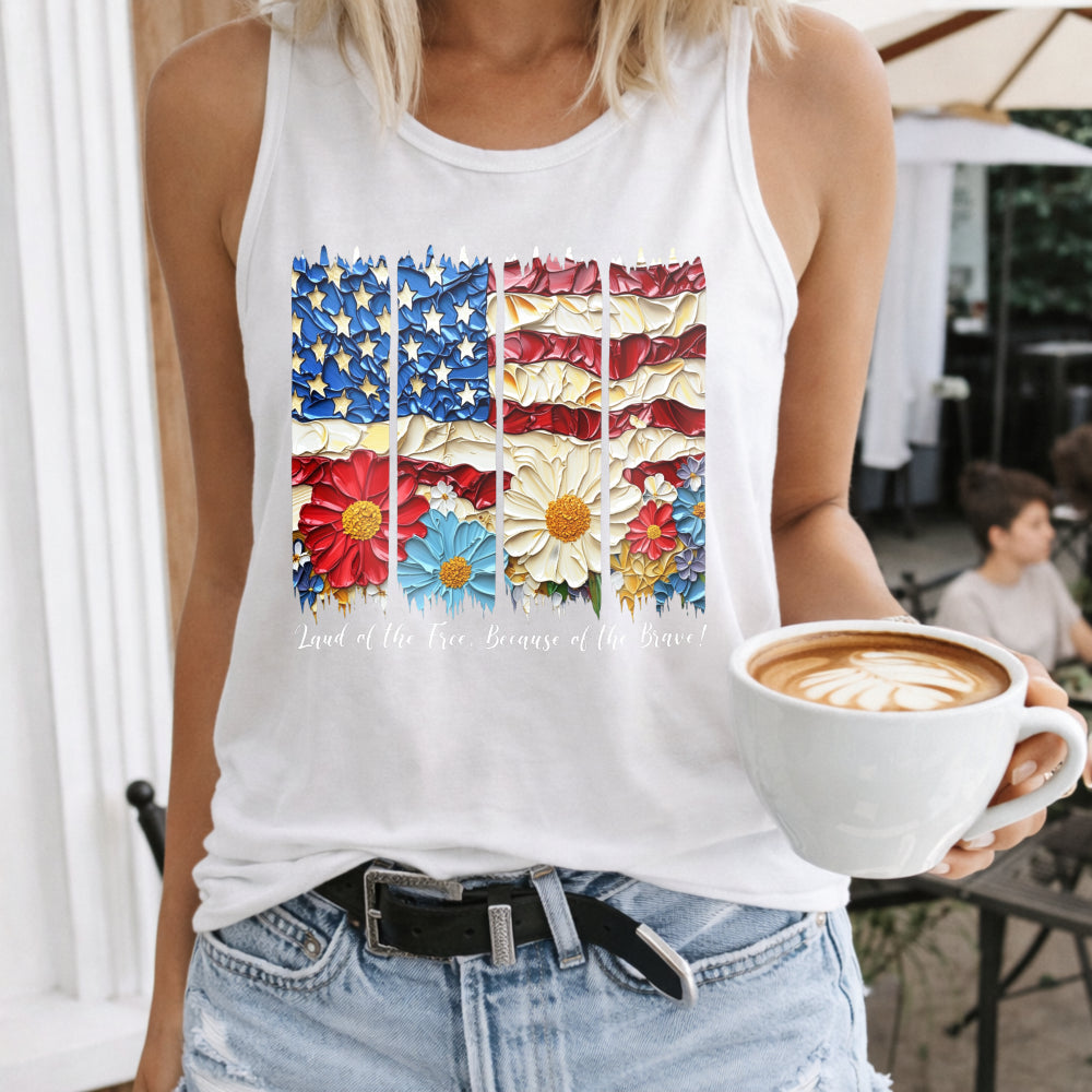 American Flag Women's Tank Top