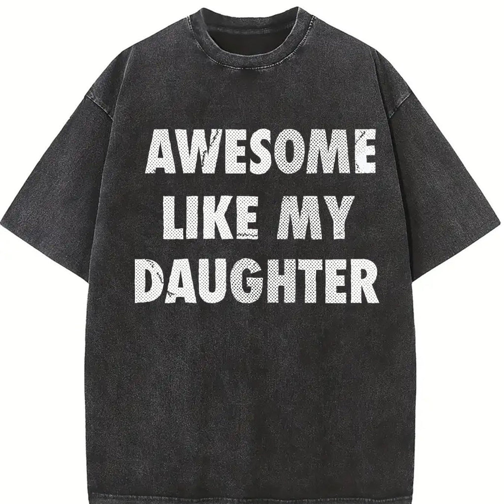 Awesome Like My Daughter Funny Fathers Day Dad Vintage product image 2