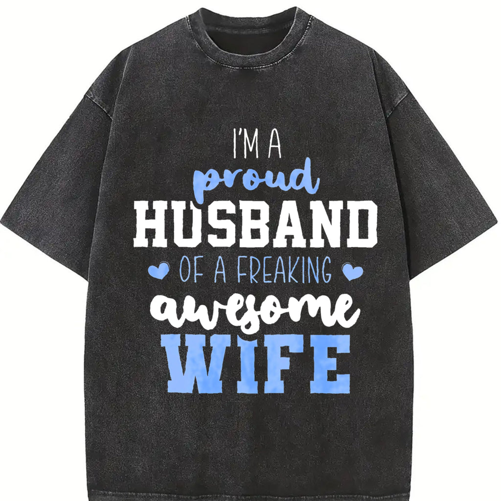 Funny Daughter Wife Slogan Vintage Washed T-Shirt product image 2