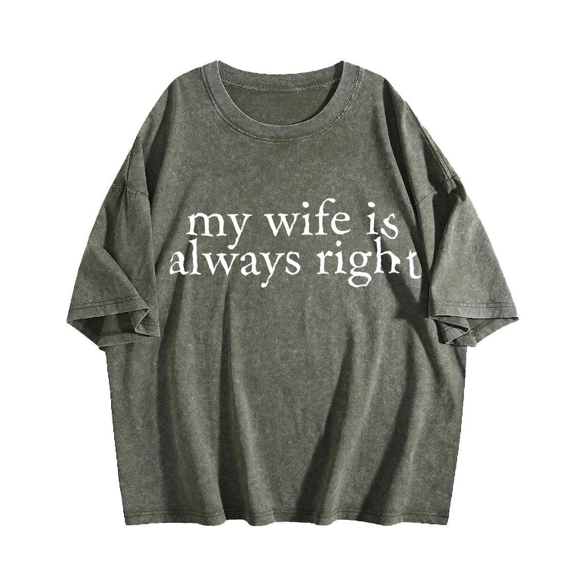 My Wife Is Always Right Vintage Washed T-Shirt product image 4