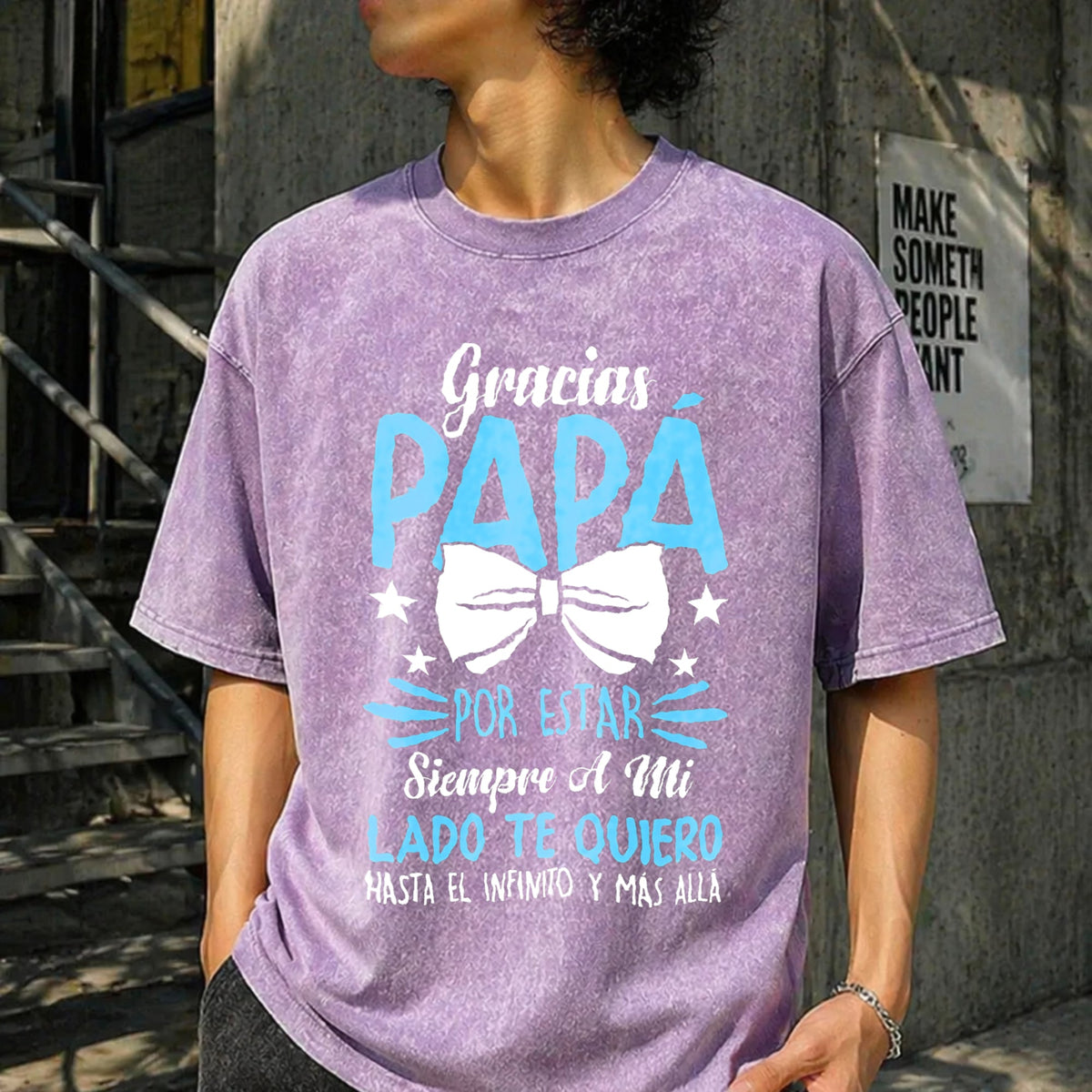 Papa Father's Day Birthday Vintage Washed T-Shirt product image 6