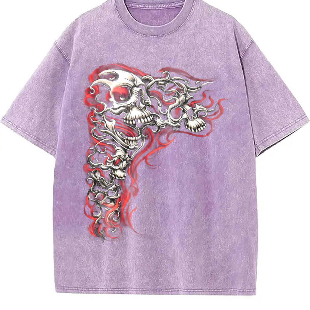Y2K Gothic Punk Flaming Skulls Biker Grunge Affliction product image 6