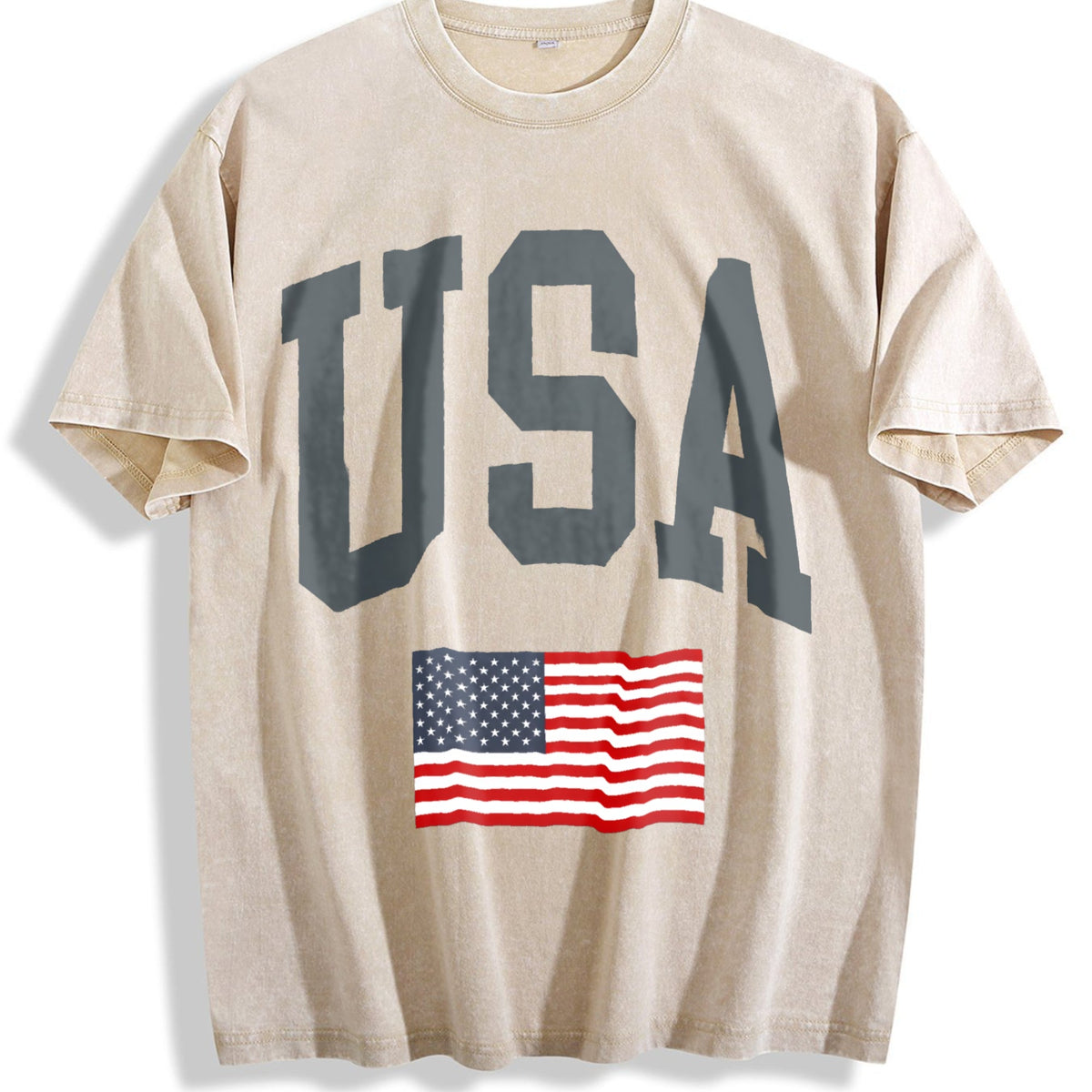 USA Flag - With Faded Aesthetic Vintage Washed T-Shirt product image 1