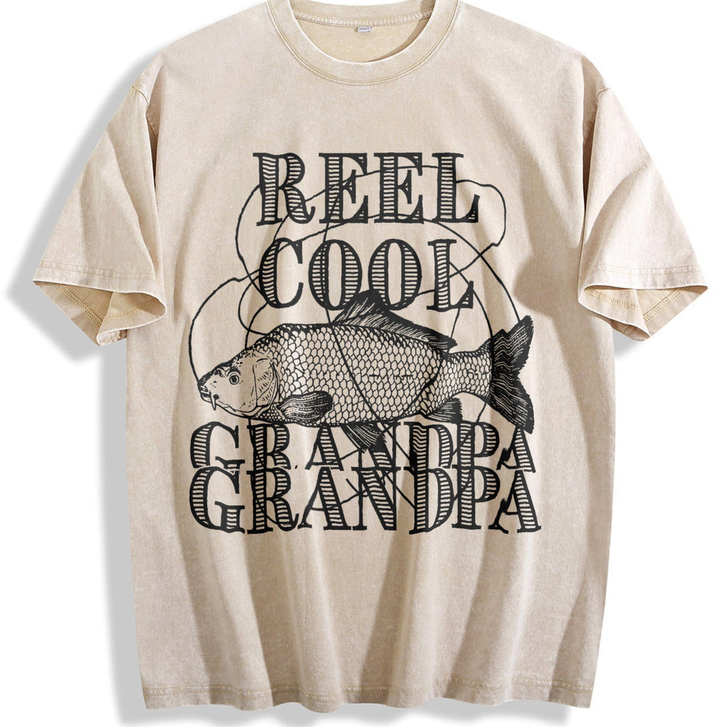 Dad Fishing Funny Father's Day Reel Cool Papa Vintage product image 1