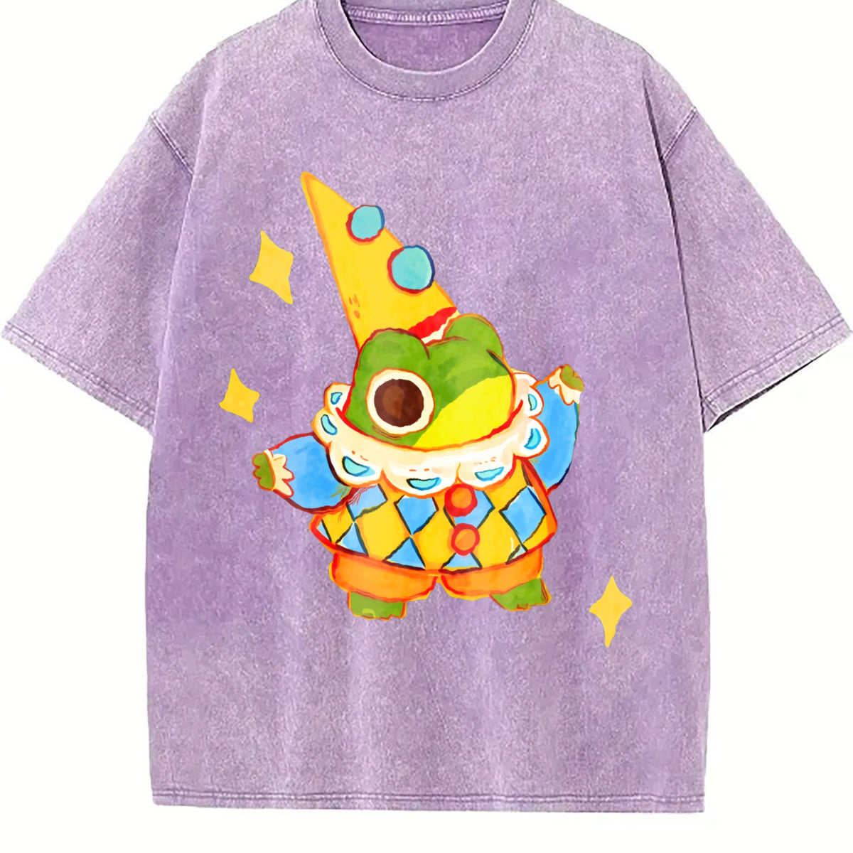 Clown Frog Wizard Vintage Washed T-Shirt product image 6