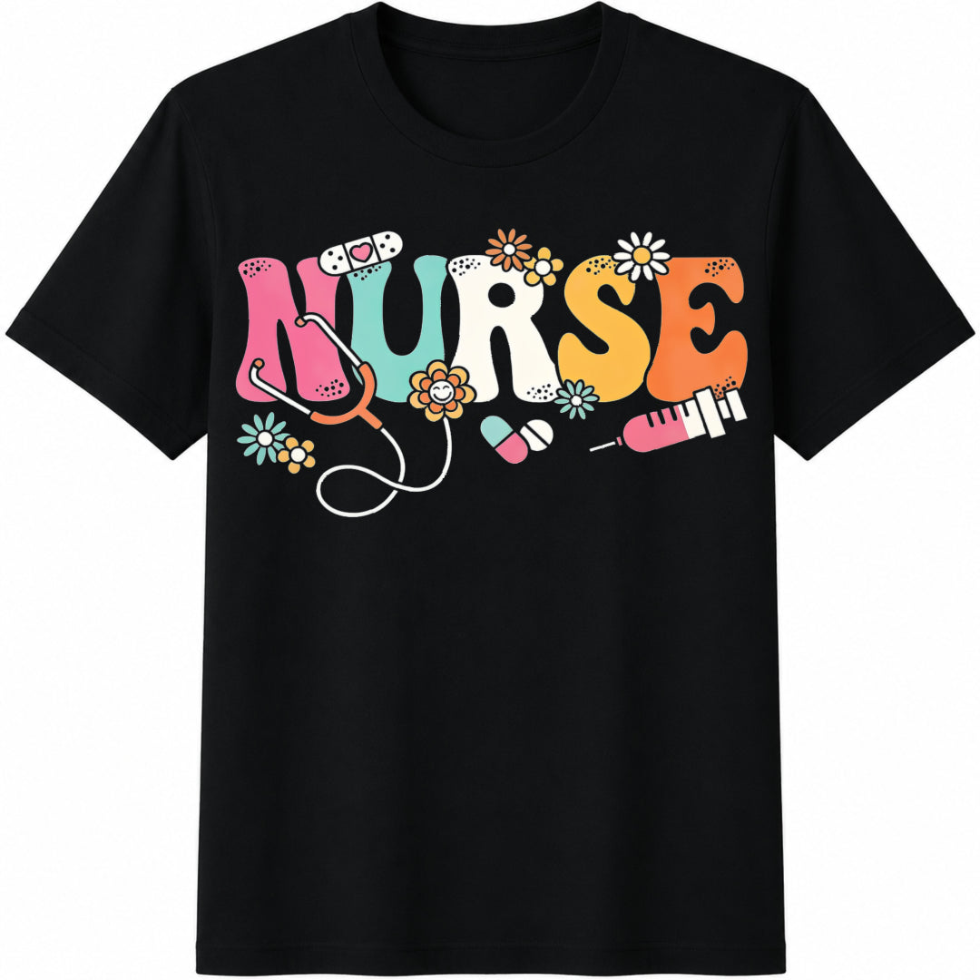 Nurse Stethoscope Flowers Bandage Syringe Pills Cotton product image 1