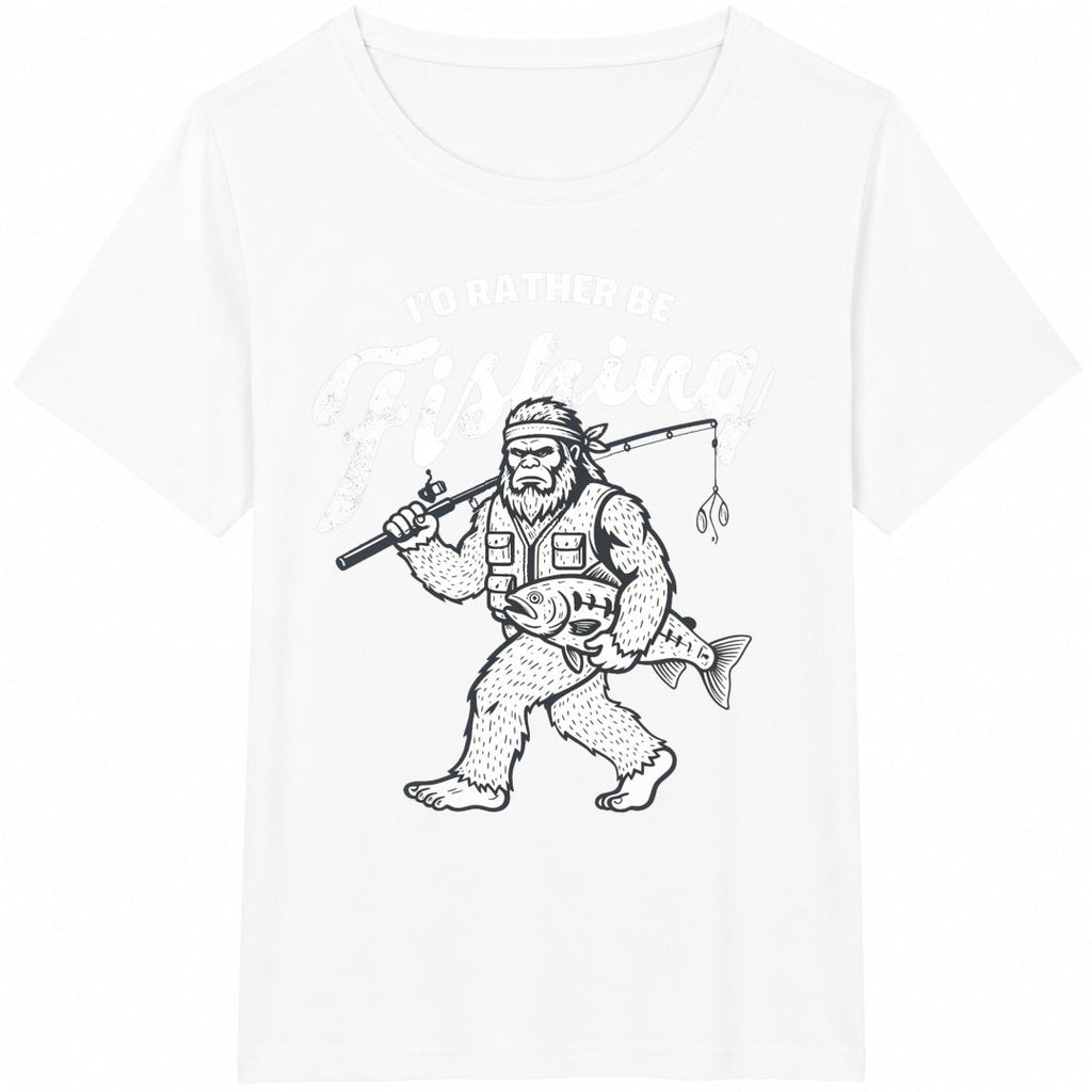 Bigfoot Fishing Cotton T-Shirt product image 2