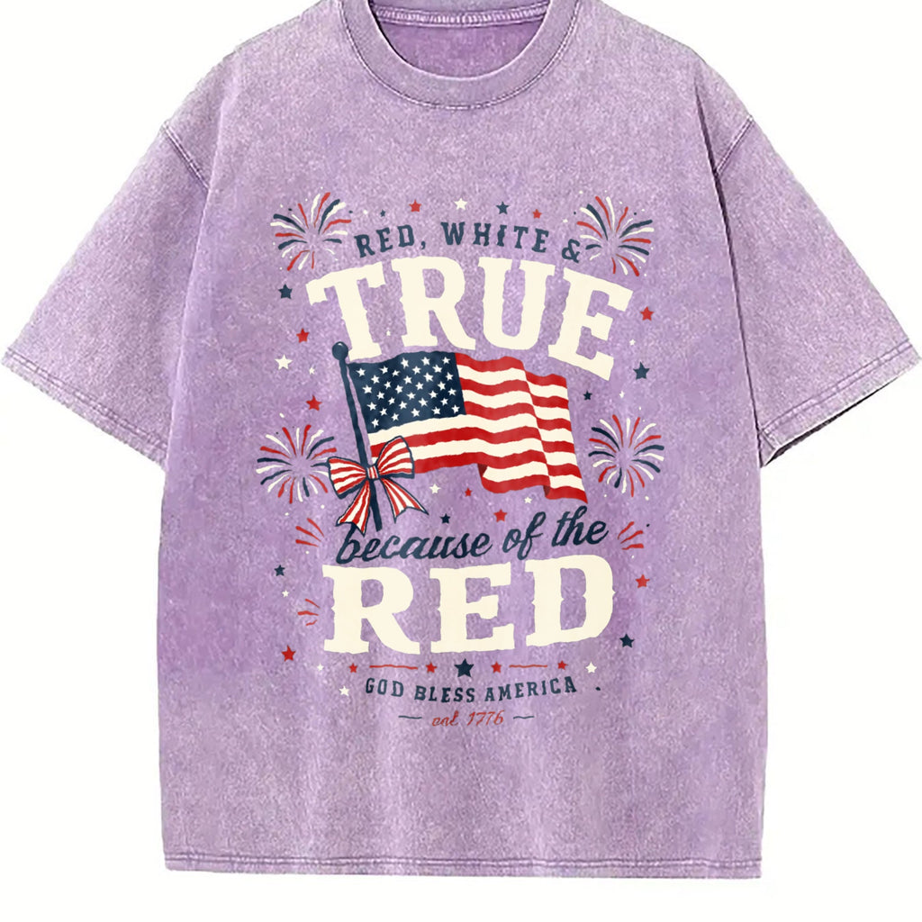 4th Of July - Red White True Because Patriotic Military product image 6