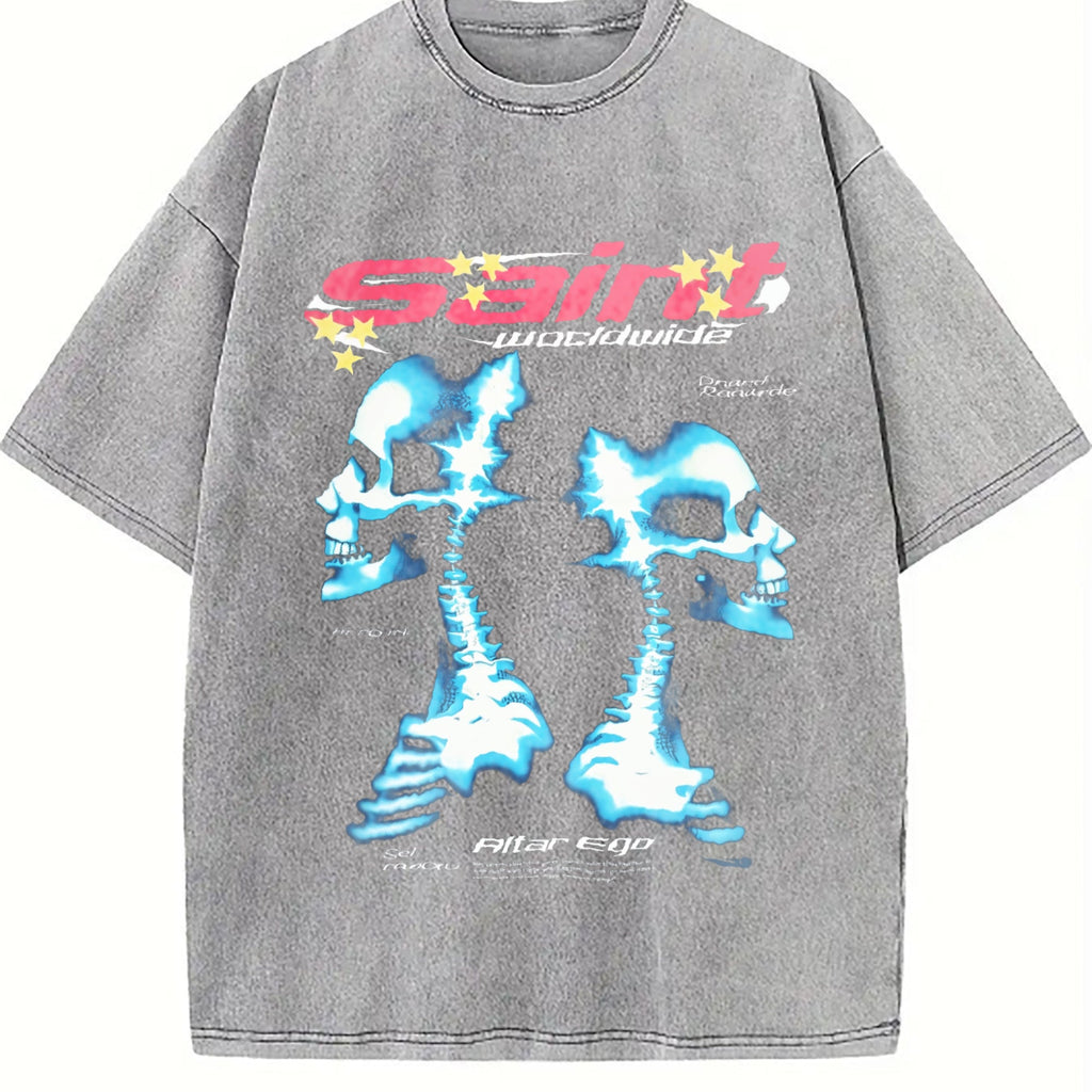 Saint Worldwide Alter Ego Skull Vintage Washed T-Shirt product image 5