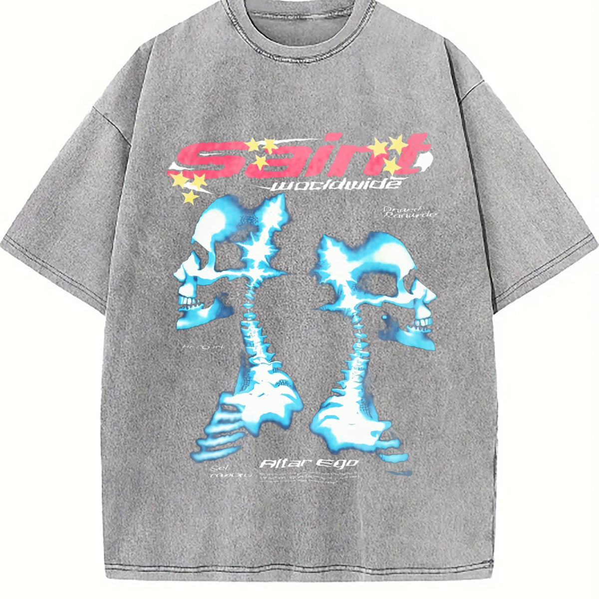Saint Worldwide Alter Ego Skull Vintage Washed T-Shirt product image 5