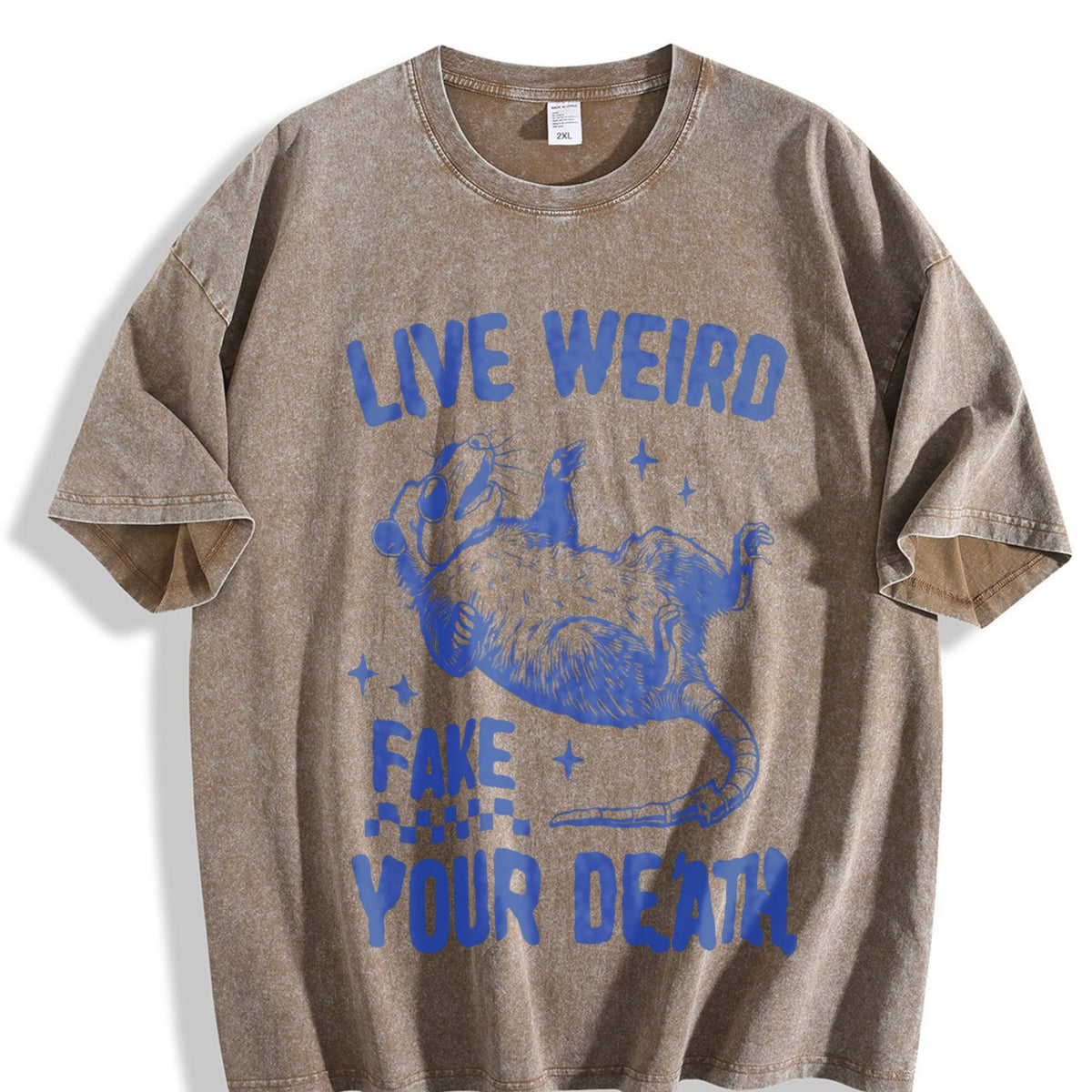 Sarcastic Possum 90s Vintage Washed T-Shirt product image 3