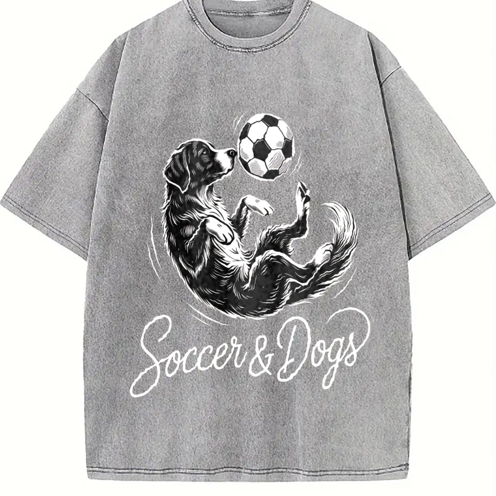 Global Soccer Fan Vintage Washed T-Shirt product image 5