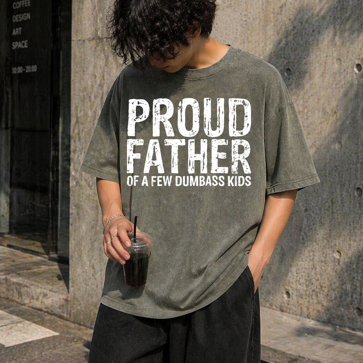 Proud Father Of A Few Dumbass Funny Fathers Day Vintage product image 4