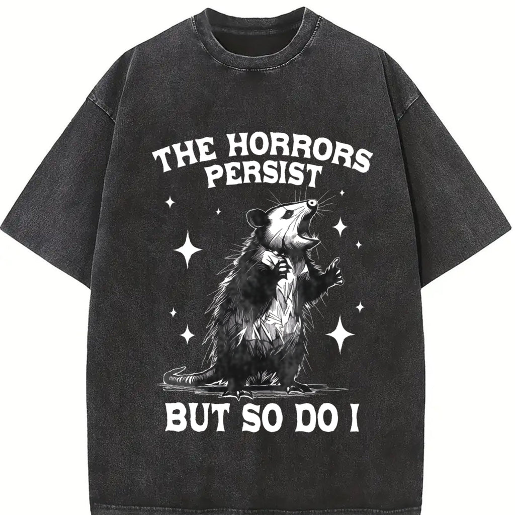 Funny Possum Says 90s Vintage Washed T-Shirt product image 2