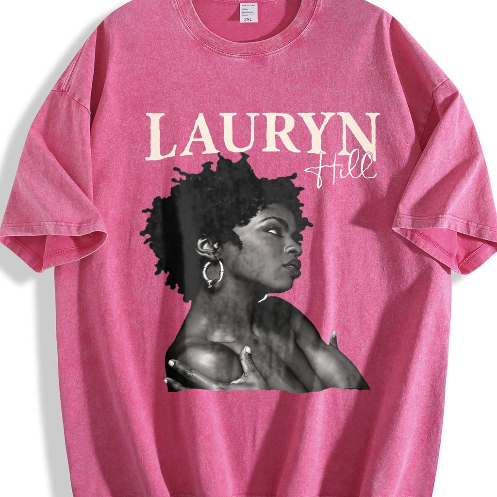 Lauryn Hill Portrait Vintage Washed T-Shirt product image 7