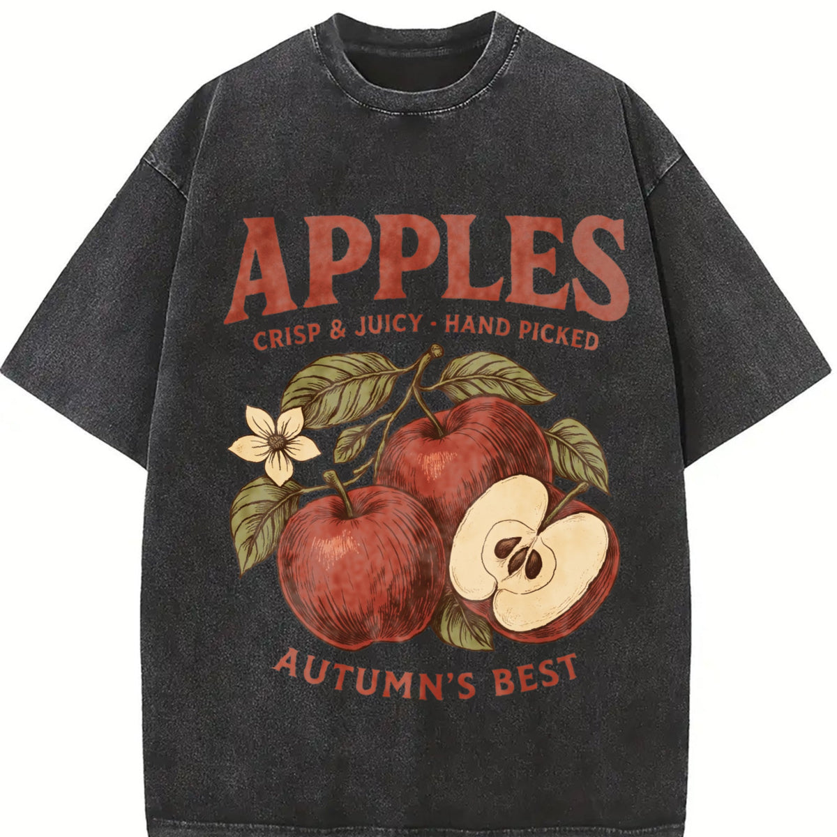 Apples Autumn's Best Vintage Washed T-Shirt product image 2