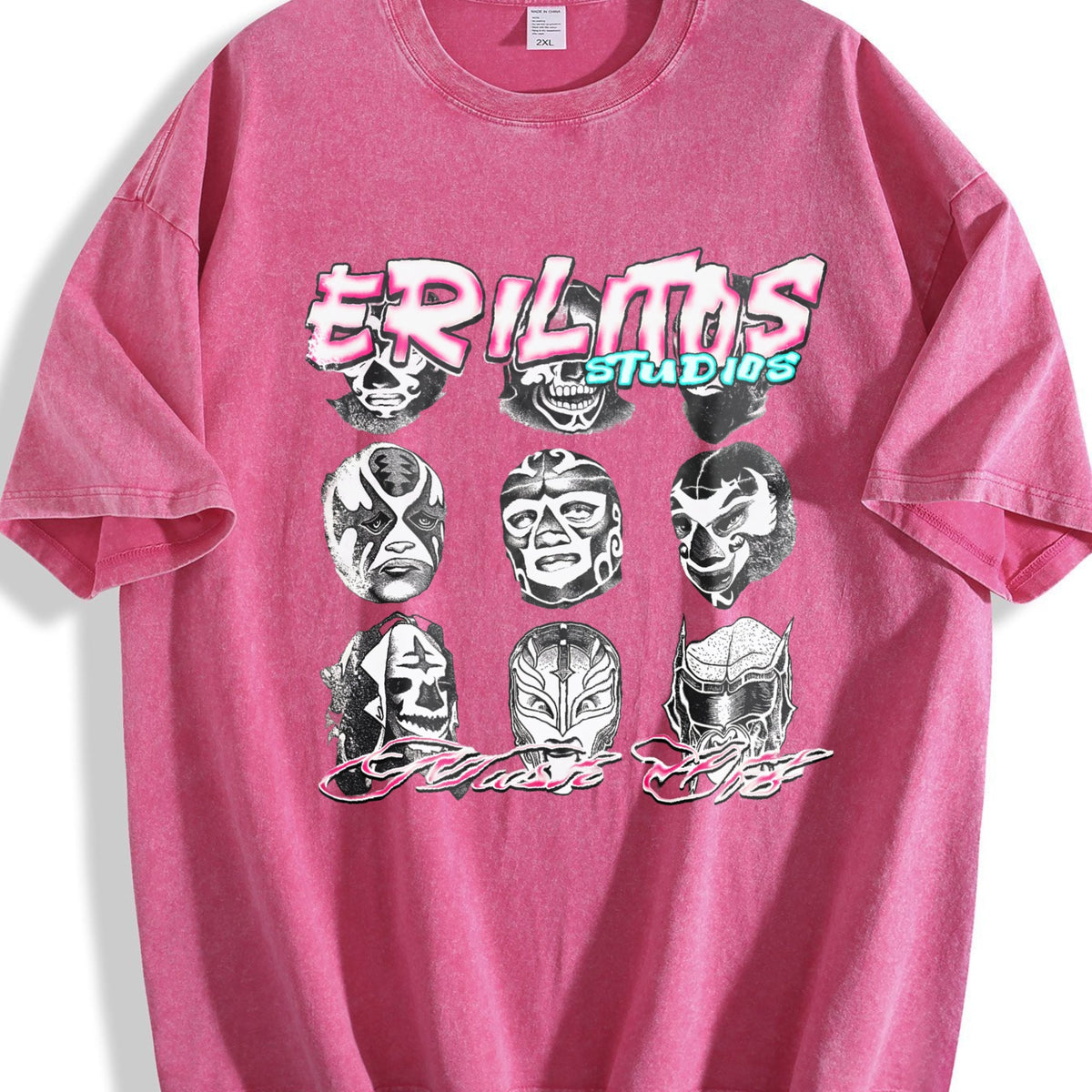 Lucha Libre Masks Vintage Washed T-Shirt product image 7