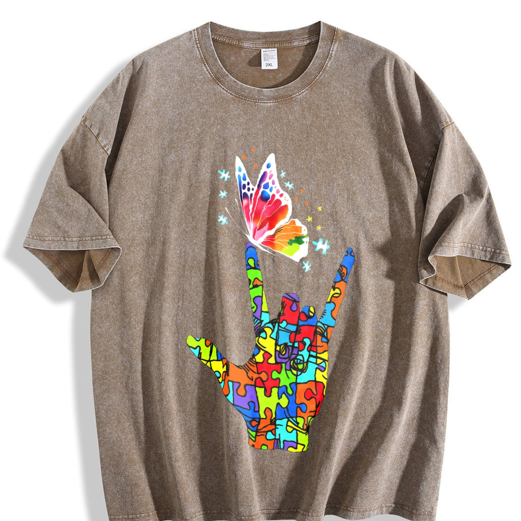 Autism Awareness Advocate Hand-drawn Feel Relaxed Vintage product image 3