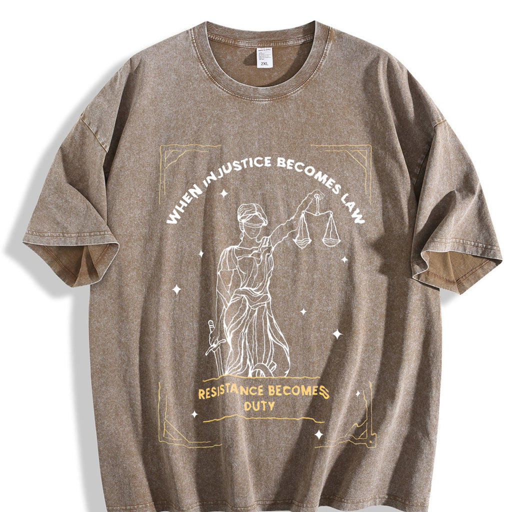 When Injustice Becomes Law Resistance Duty Vintage Washed product image 3