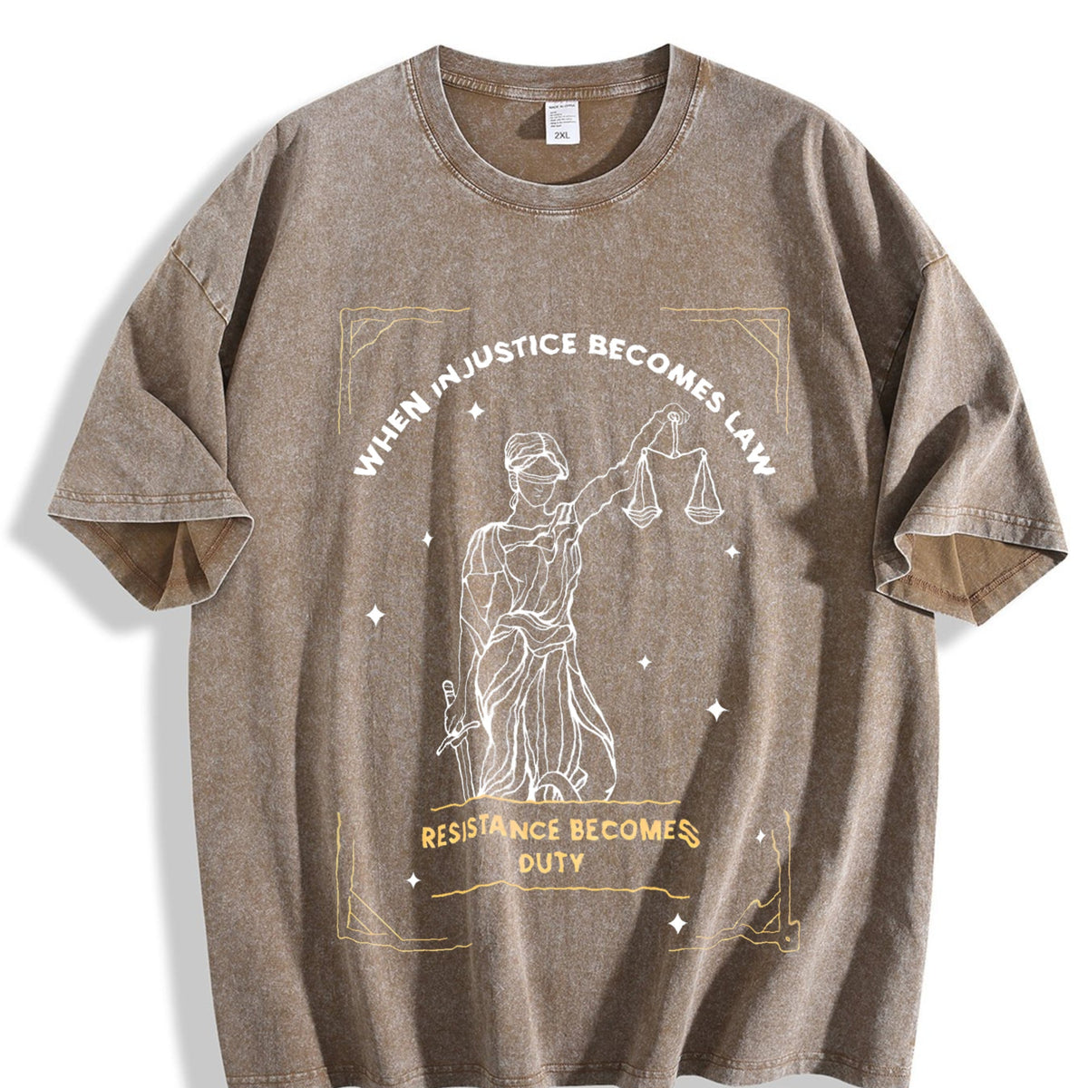 When Injustice Becomes Law Resistance Duty Vintage Washed product image 3