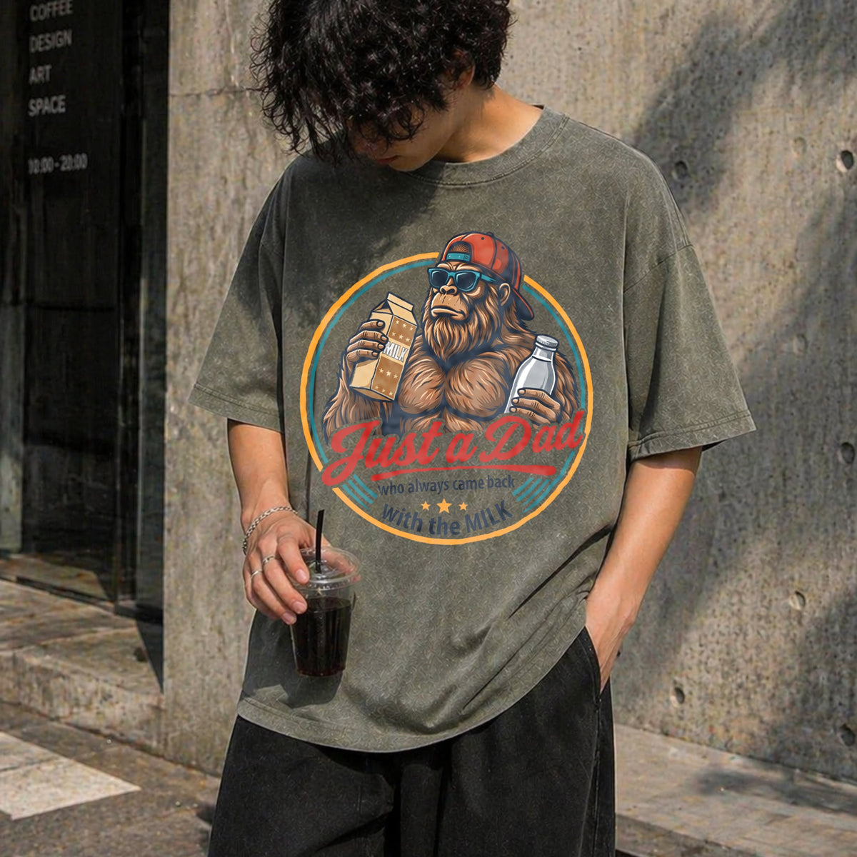 Funny Fathers Day Vintage Washed T-Shirt product image 4