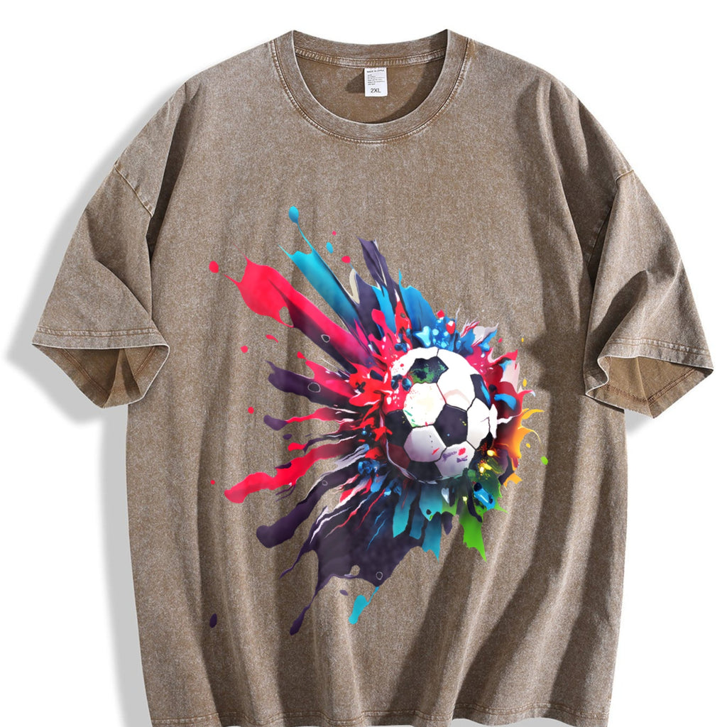 Global Soccer Fan Vintage Washed T-Shirt product image 3