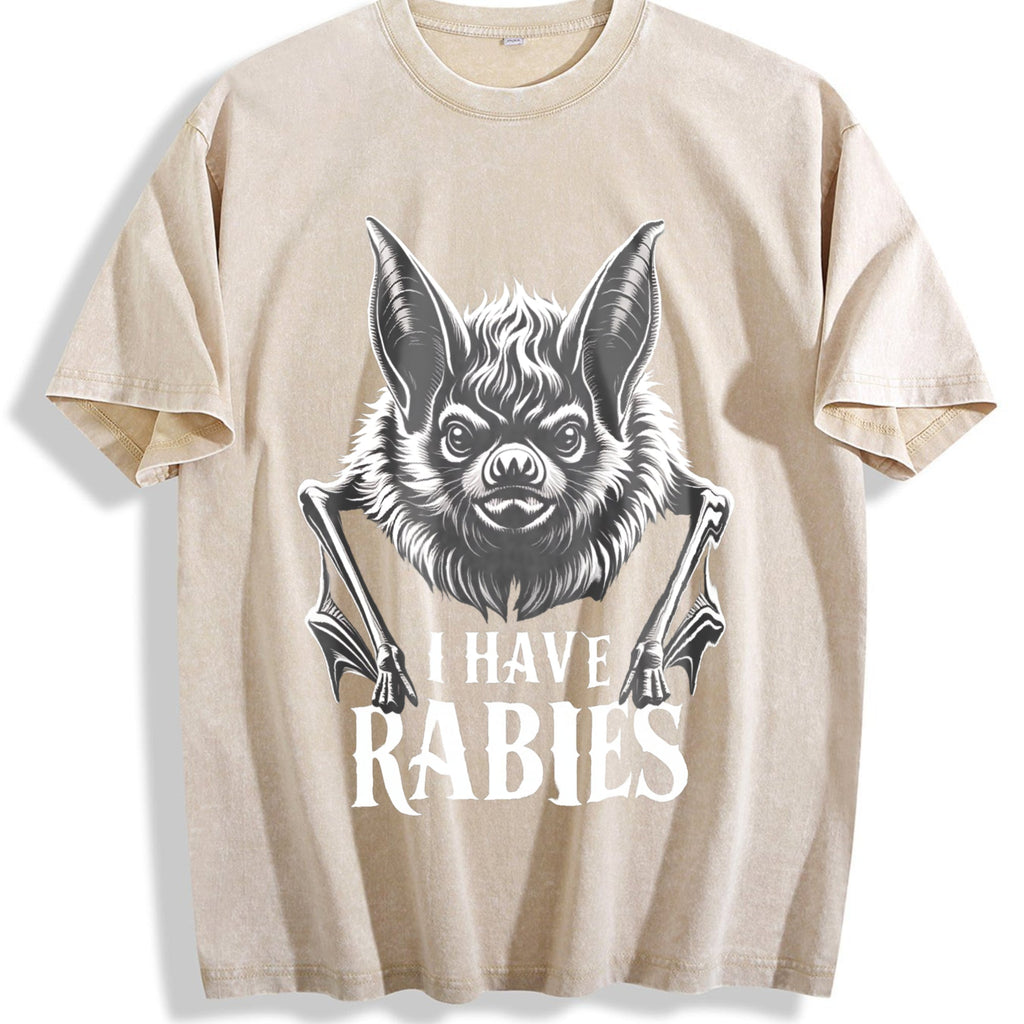 I Have Rabies Vintage Washed T-Shirt product image 1