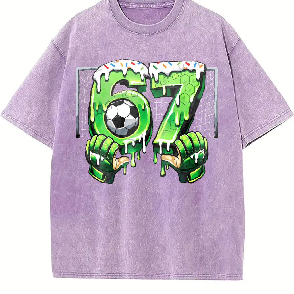 Global Soccer Fan Vintage Washed T-Shirt product image 6