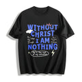 100 Boxy Christian Faith Letter White Cotton T-Shirt product image 1