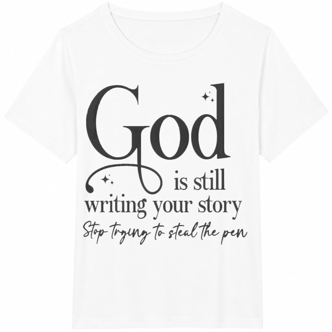 God Still Writing Your Story Ladies 1 Pl Cotton T-Shirt product image 2