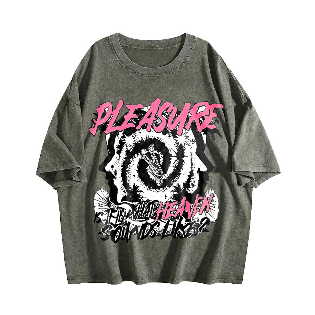 Members Only Pleasure Heaven Slogan Vintage Washed T-Shirt product image 4