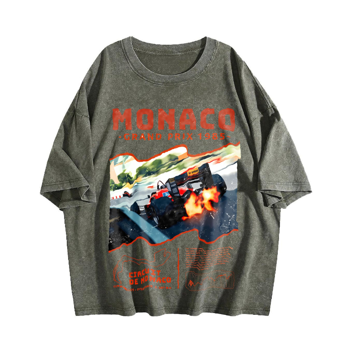 Monaco 1984 Classic 90s Funny Good Vintage Washed T-Shirt product image 4