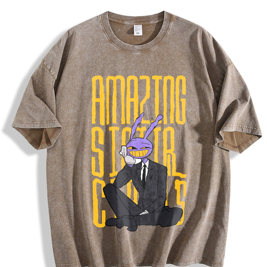 Black The Amazing Digital Circus Jax Vintage Washed T-Shirt product image 3