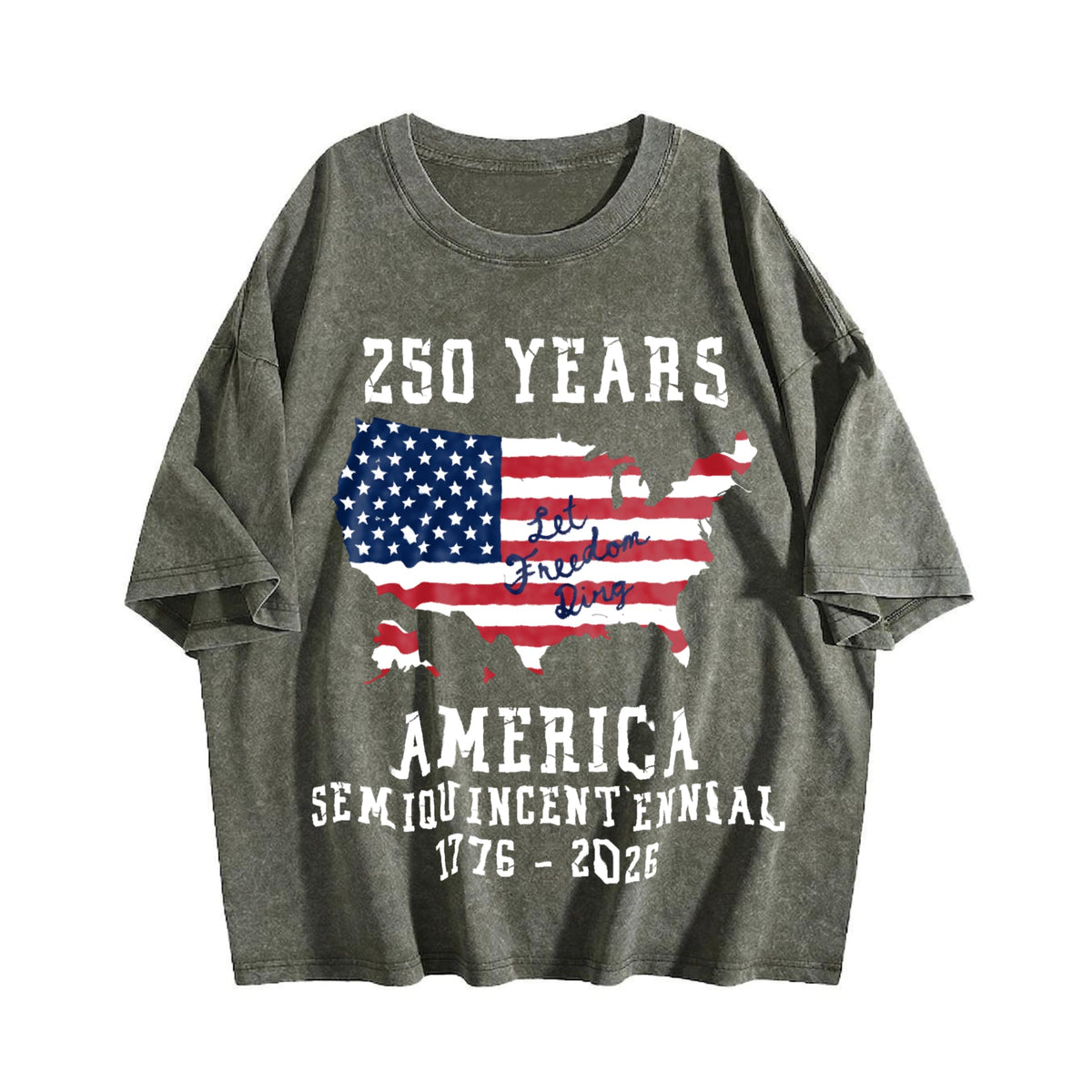 Patriotic American Flag Semiquincentennial Vintage Washed product image 4