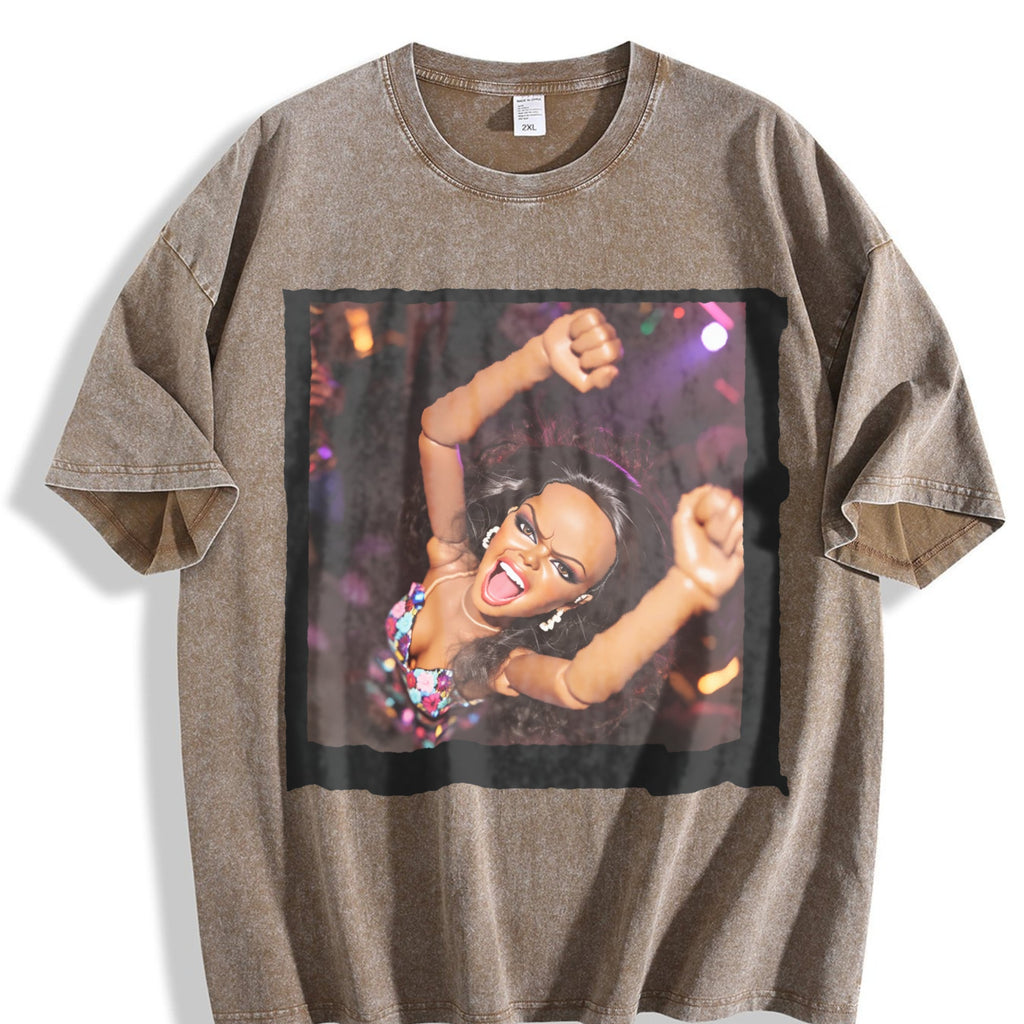 Doll Dancing at a Party Vintage Washed T-Shirt product image 3