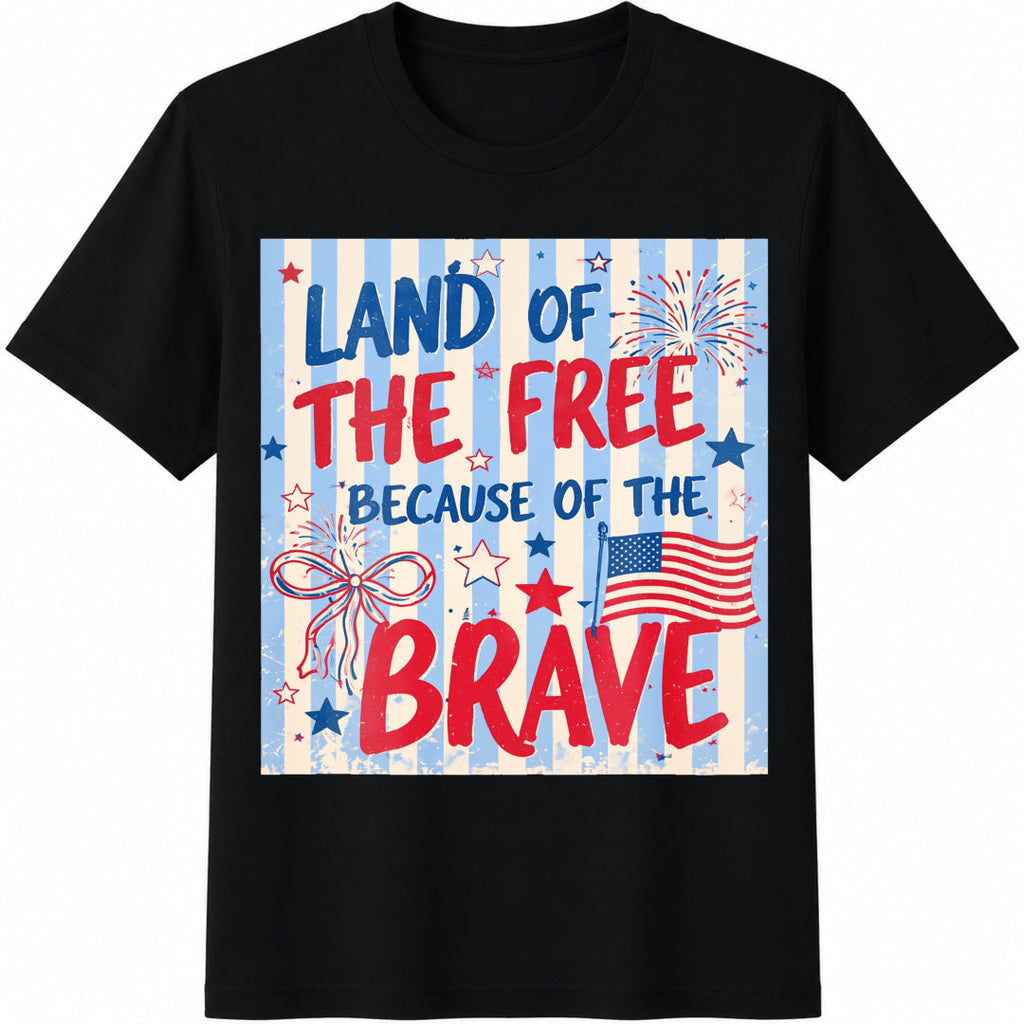 4th Of July Land Of The Free Cotton T-Shirt product image 1