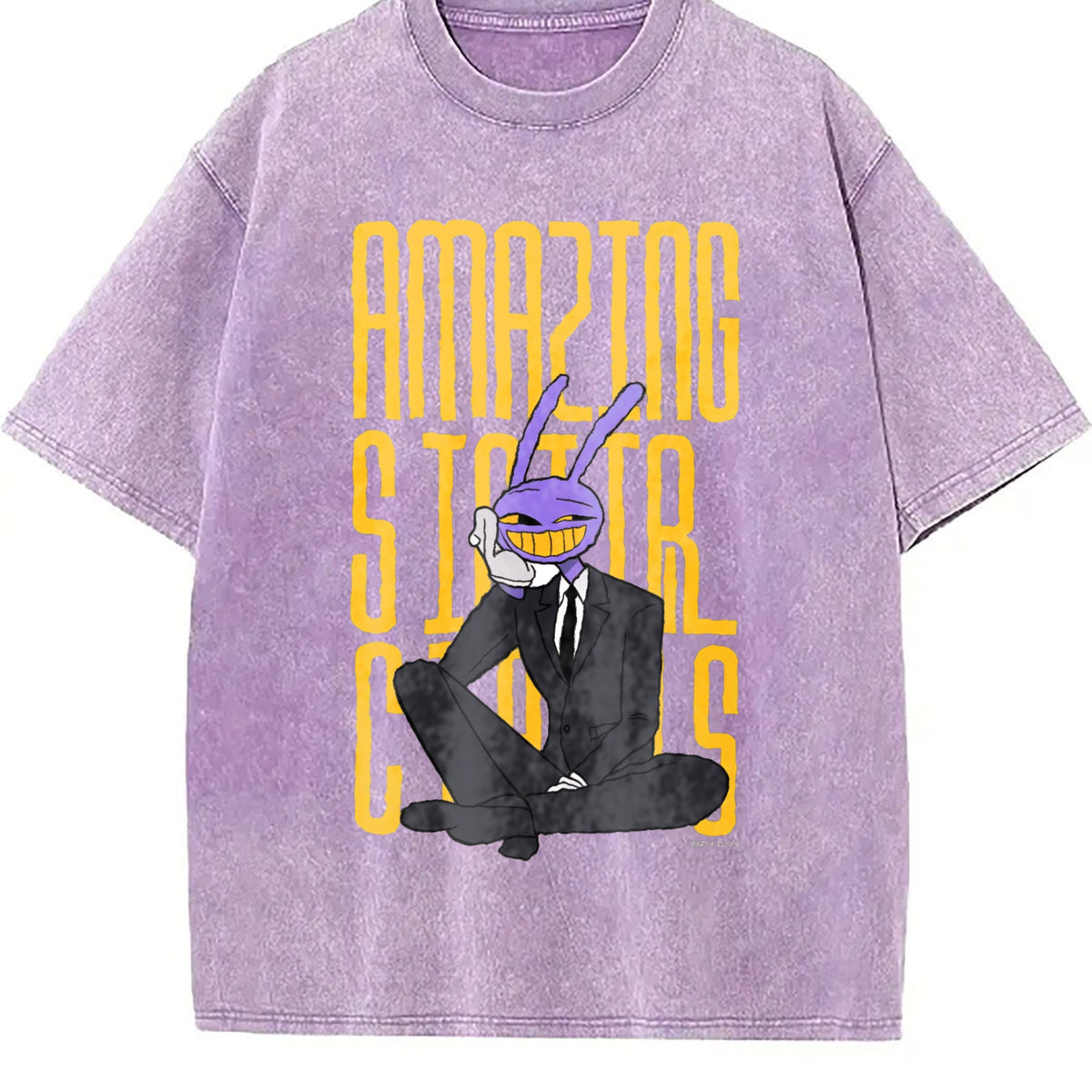 Black The Amazing Digital Circus Jax Vintage Washed T-Shirt product image 6