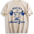 Serious Goose Lifting Weights Vintage Washed T-Shirt product image 1
