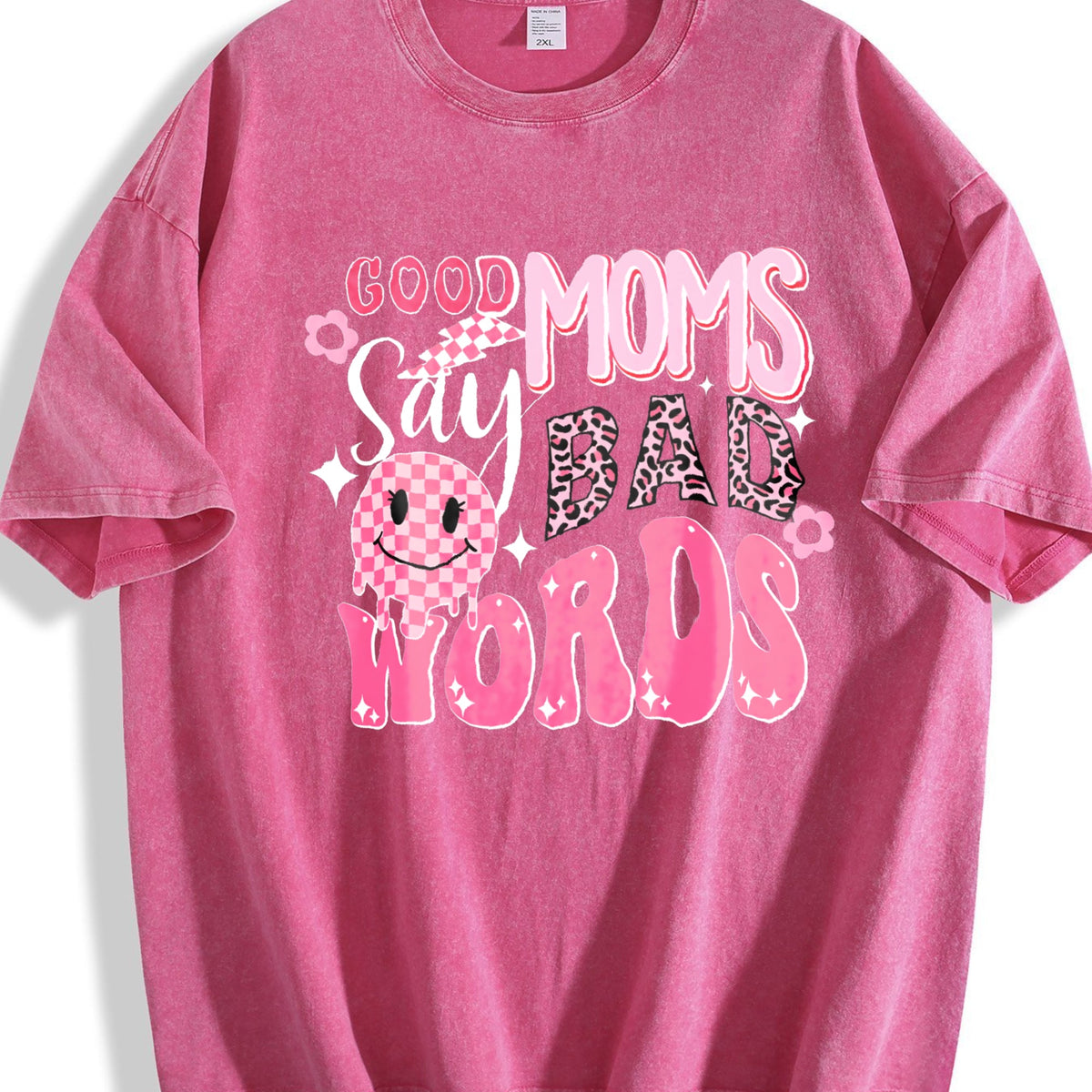 Batik With Mom Humor Vintage Washed T-Shirt product image 7