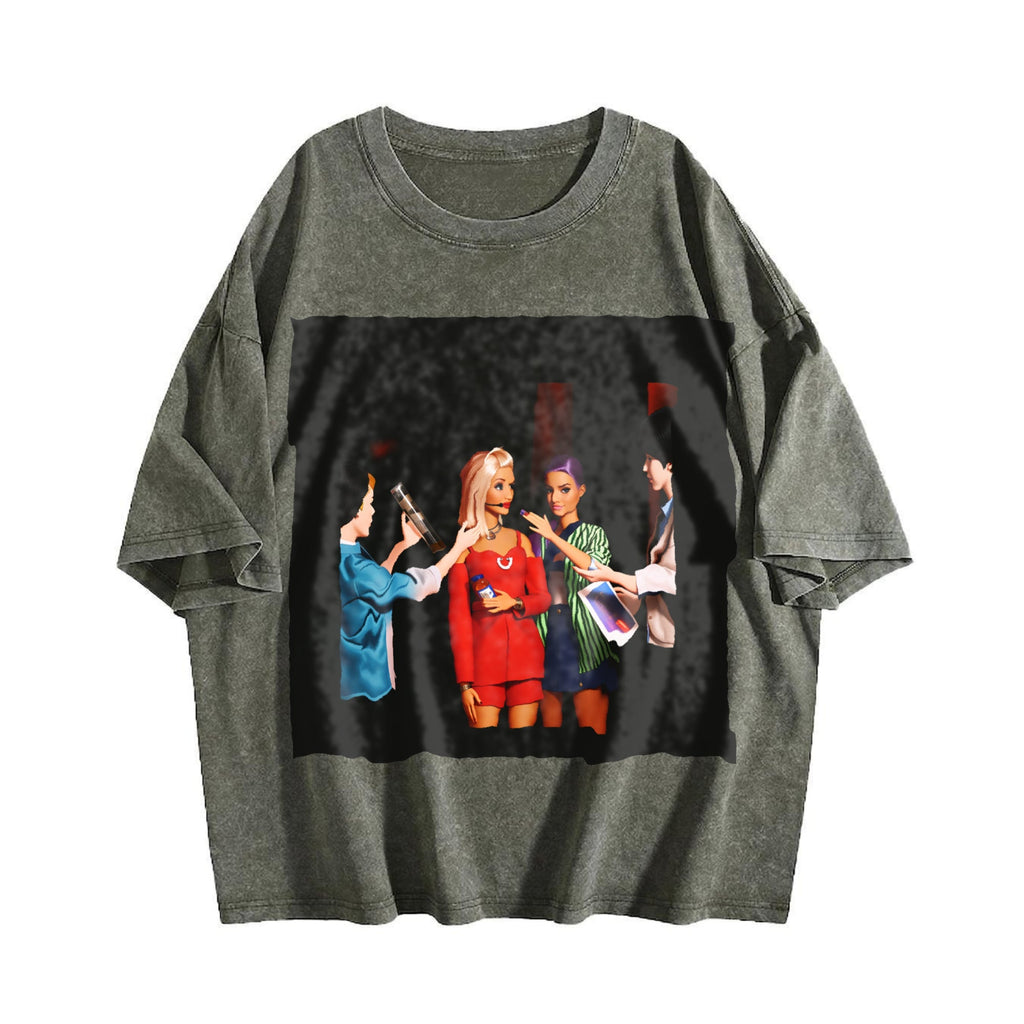 Doll Friends Night Out Vintage Washed T-Shirt product image 4