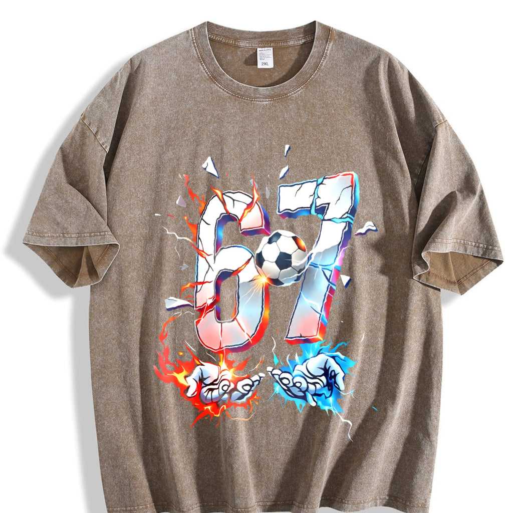 Global Soccer Fan Vintage Washed T-Shirt product image 3
