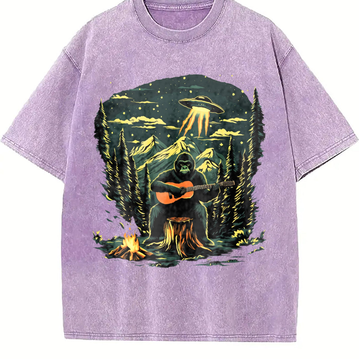 Gorilla Making Music Vintage Washed T-Shirt product image 6