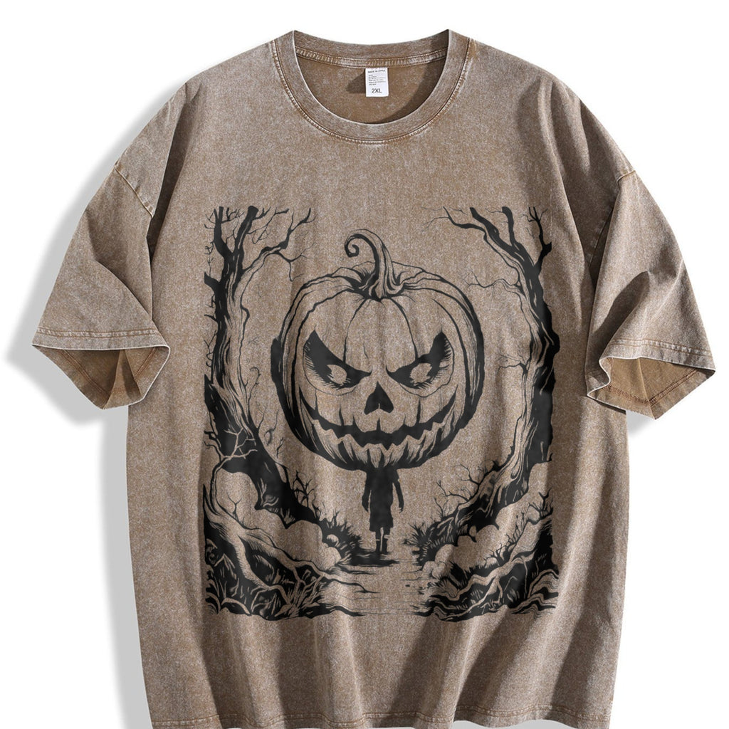 Halloween Scene 90s Vintage Washed T-Shirt product image 3