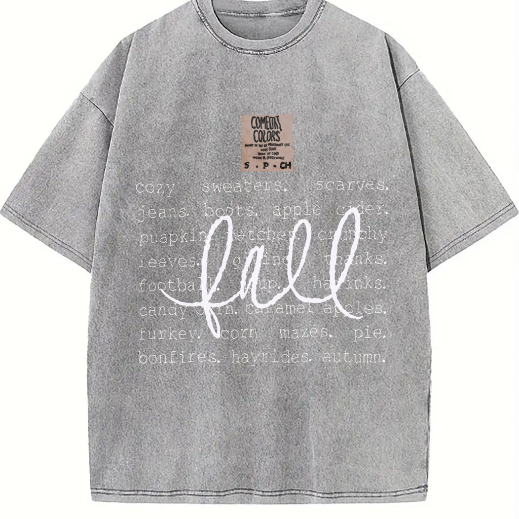 Cozy Fall Vintage Washed T-Shirt product image 5