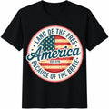 America Land Of The Free Because Of Brave Cotton T-Shirt product image 1