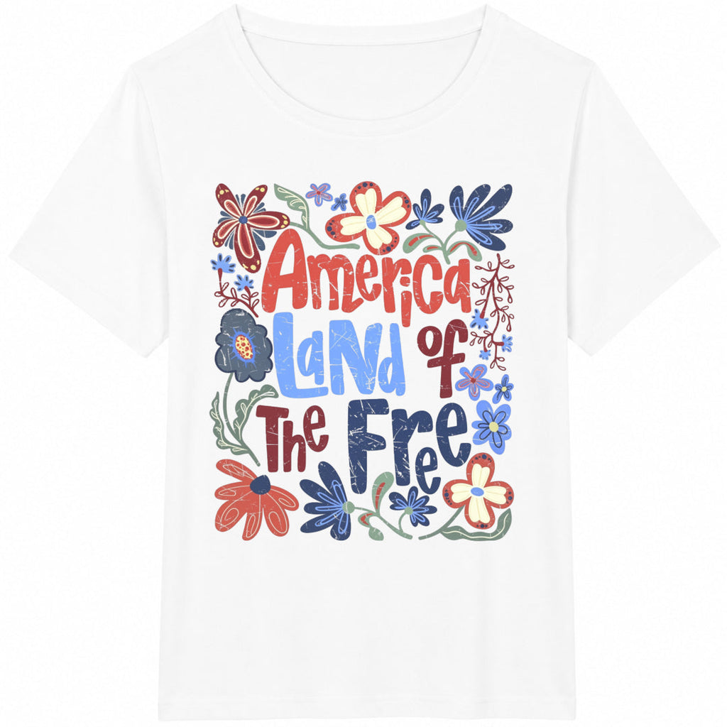 America Land Of The Free Cotton T-Shirt product image 2