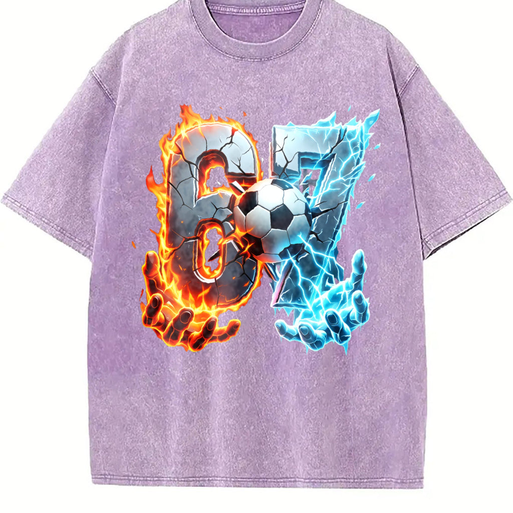 Global Soccer Fan Vintage Washed T-Shirt product image 6