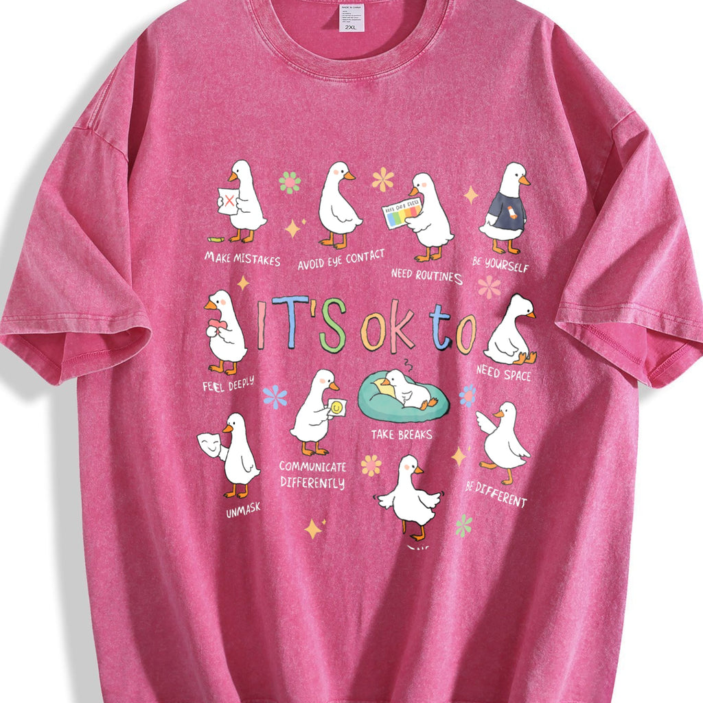 It's OK To Funny Goose Guide Vintage Washed T-Shirt product image 7