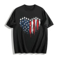 Patriotic Jet Heart Cotton T-Shirt product image 1